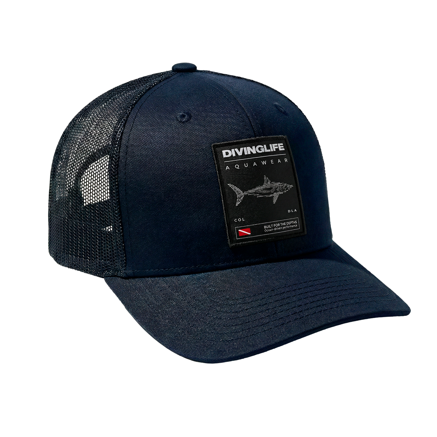 Dark Blue Ocean Explorer Trucker Cap
