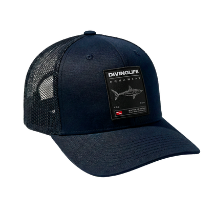 Dark Blue Ocean Explorer Trucker Cap