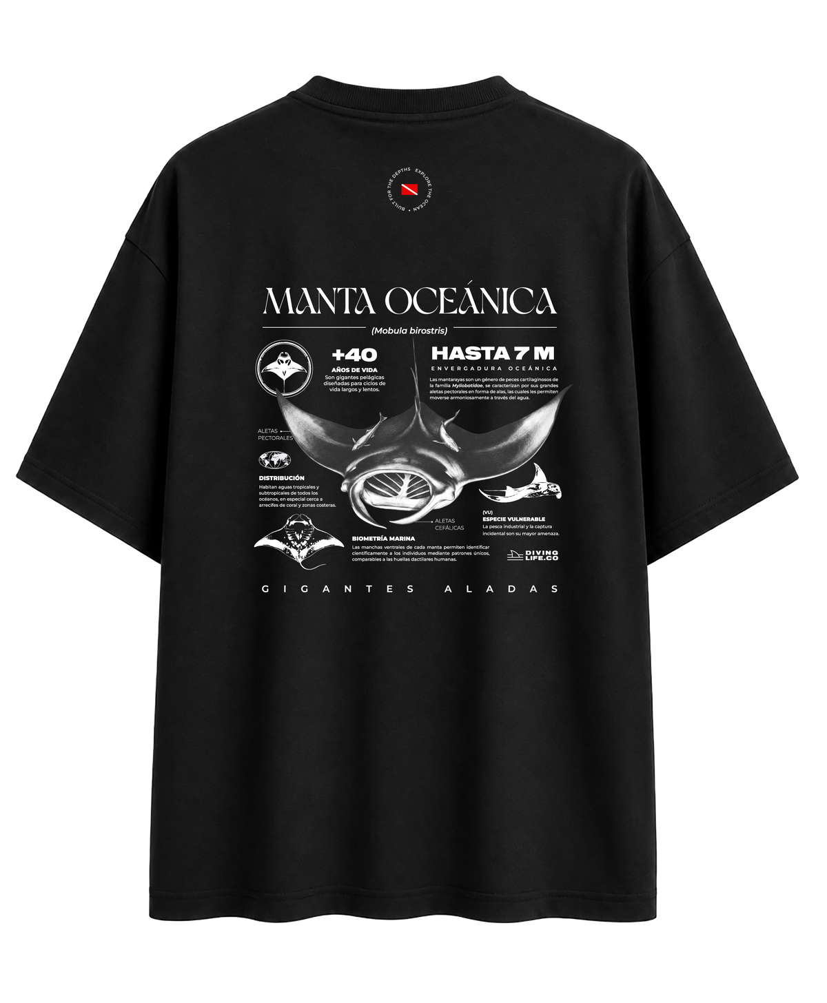 Manta Oceánica T-Shirt Oversize Unisex