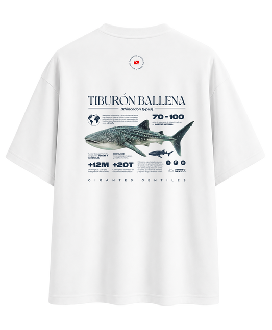 Tiburón Ballena T-Shirt Oversize Unisex
