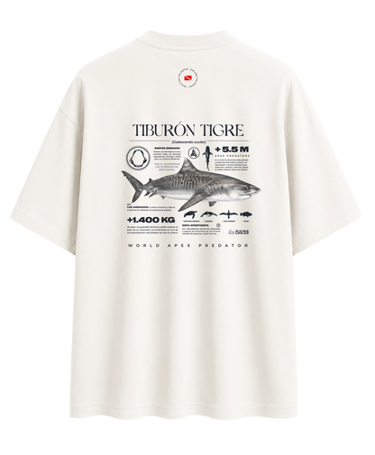 Tiburón Tigre T-Shirt Oversize Unisex