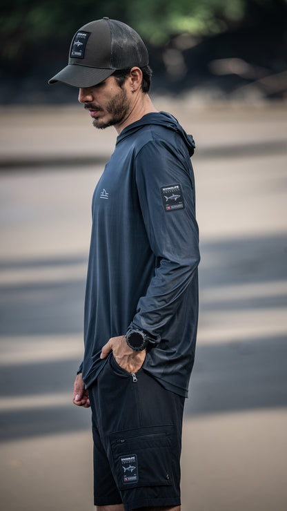 Dark Grey Hooded Rashguard
