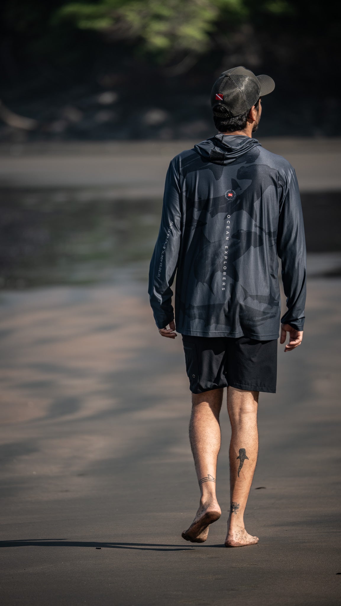 Dark Grey Hooded Rashguard