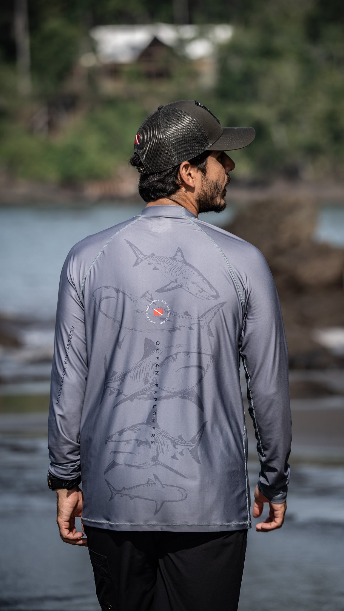 Grey Shark Rashguard