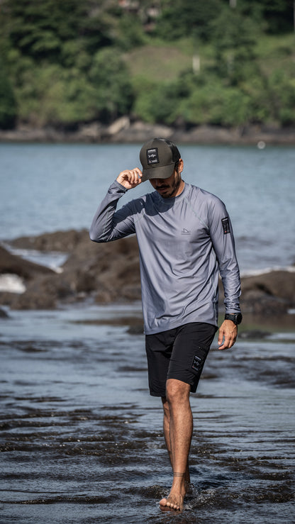 Grey Shark Rashguard