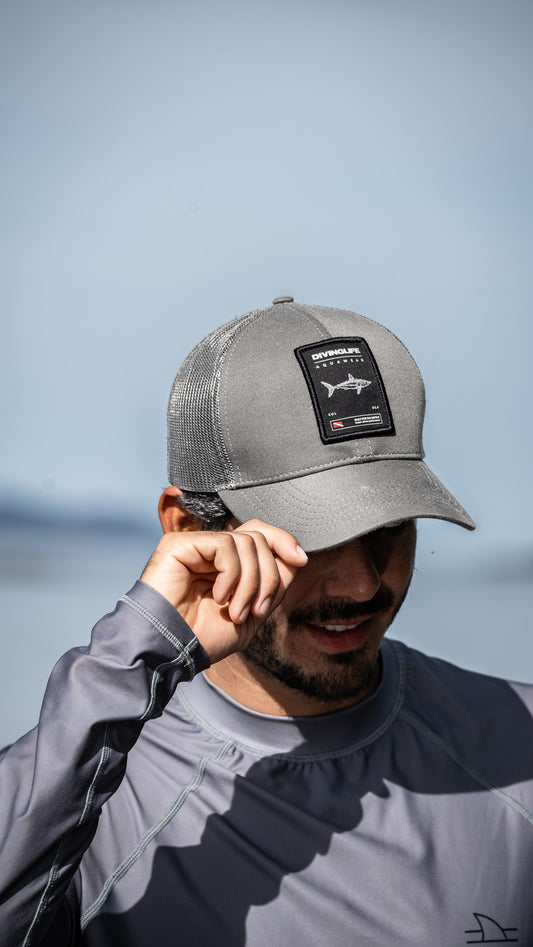 Grey Ocean Explorer Trucker Cap