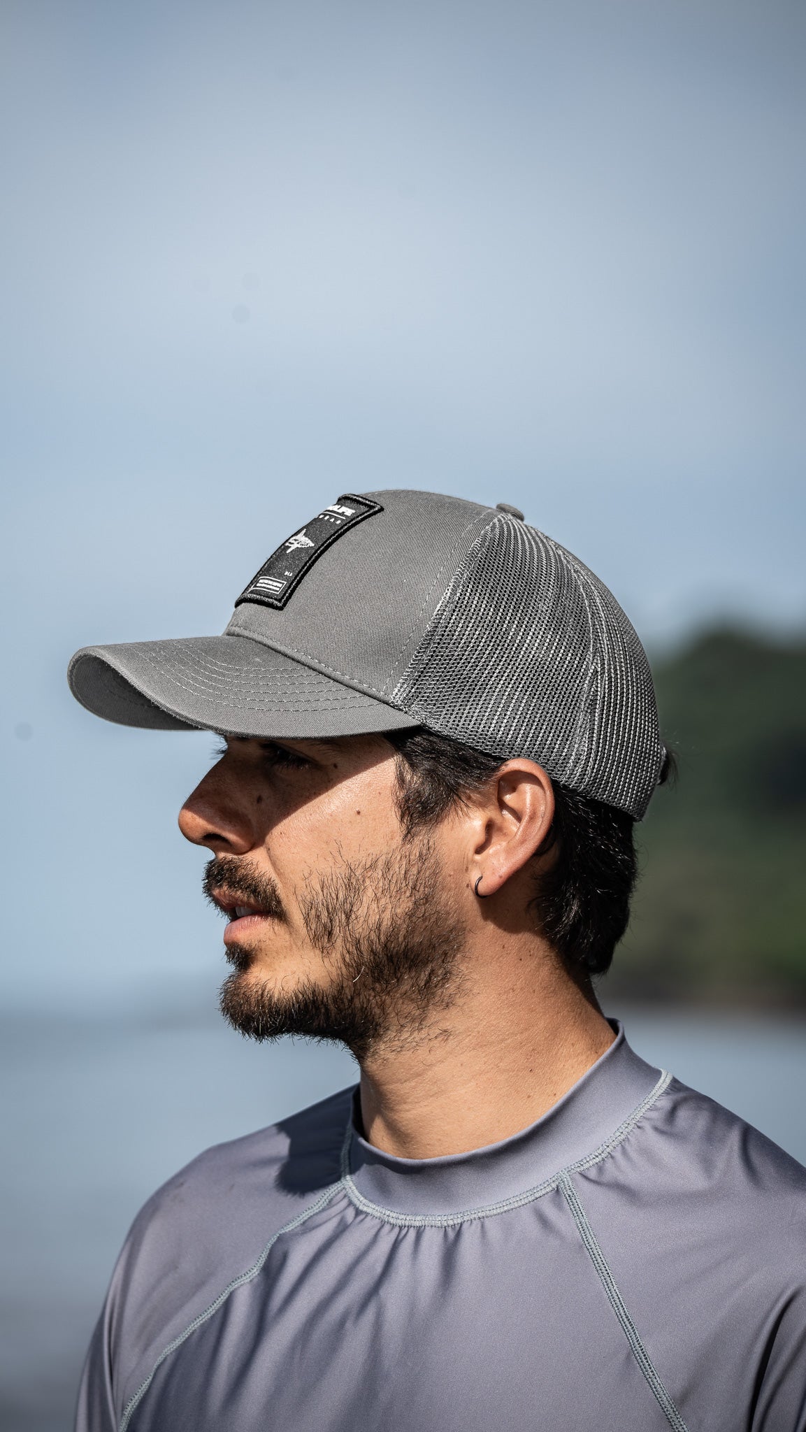Grey Ocean Explorer Trucker Cap