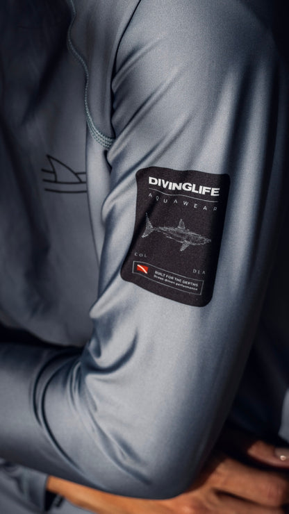 Grey Shark Rashguard