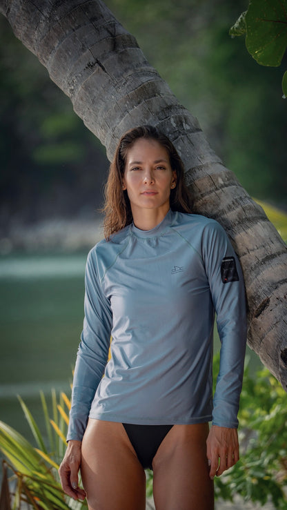 Grey Shark Rashguard