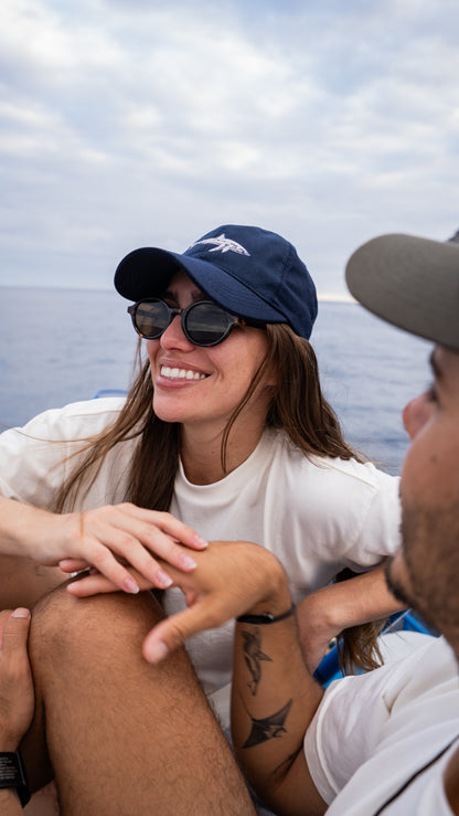Navy Blue Shark Cap
