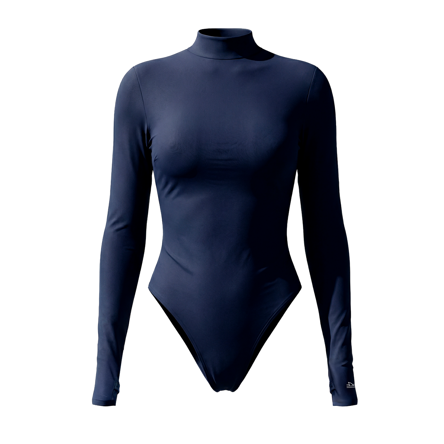 Long Sleeve Open Back Navy Blue