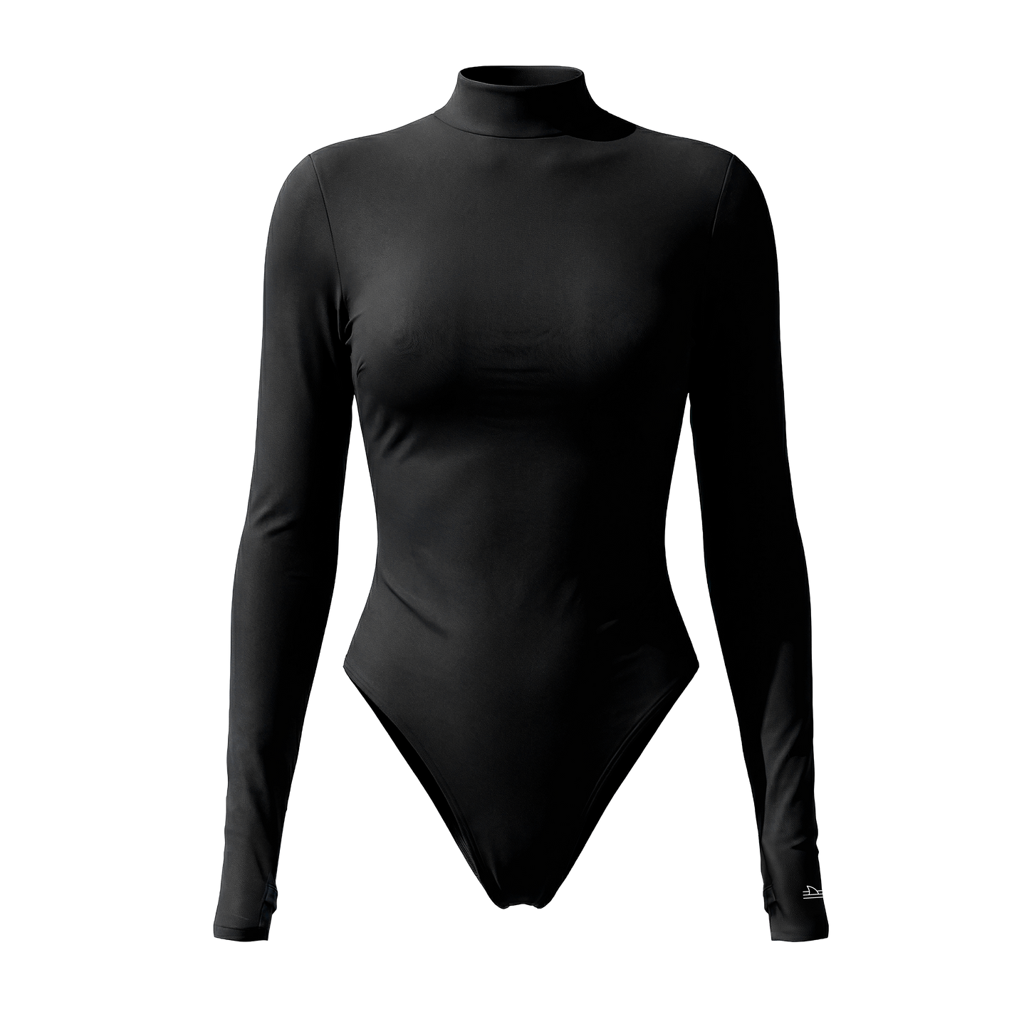 Long Sleeve Open Back Black