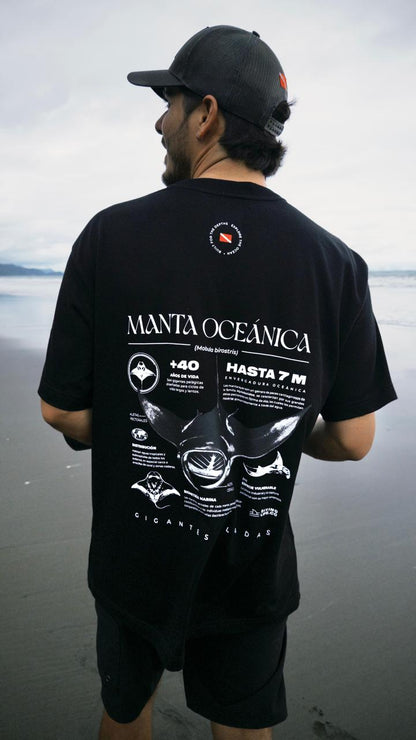 Manta Oceánica T-Shirt Oversize Unisex