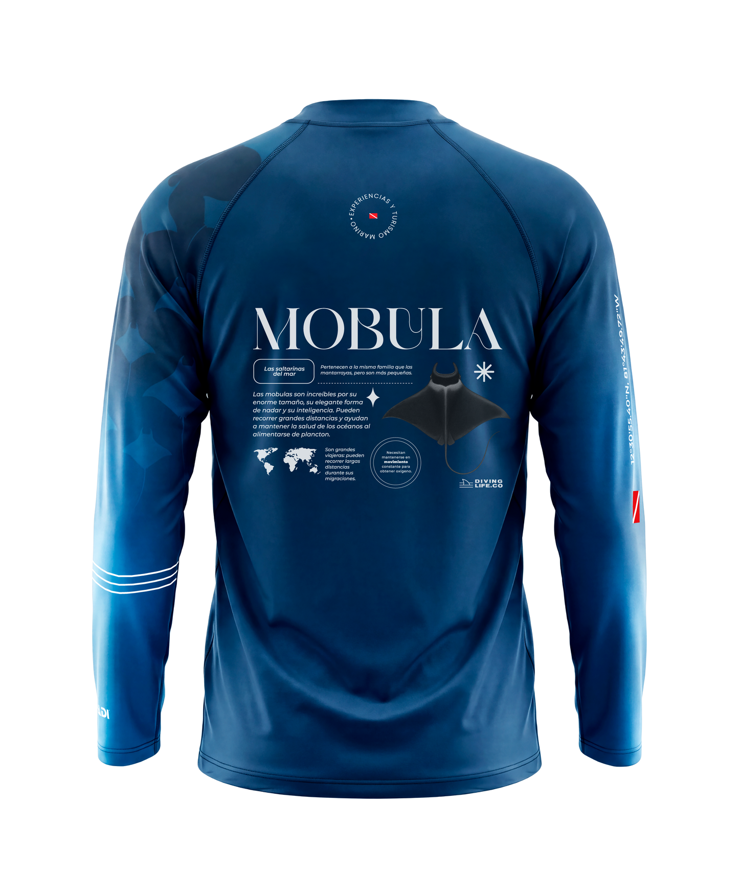 Navy Blue Mobula Rashguard