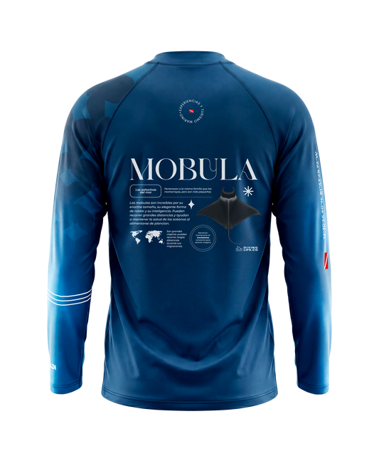 Navy Blue Mobula Rashguard