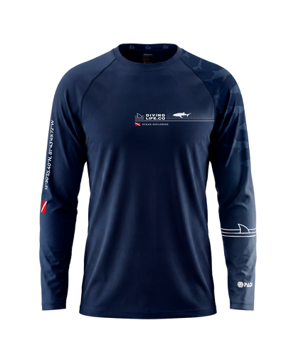 Dark Blue Whale Shark Rashguard