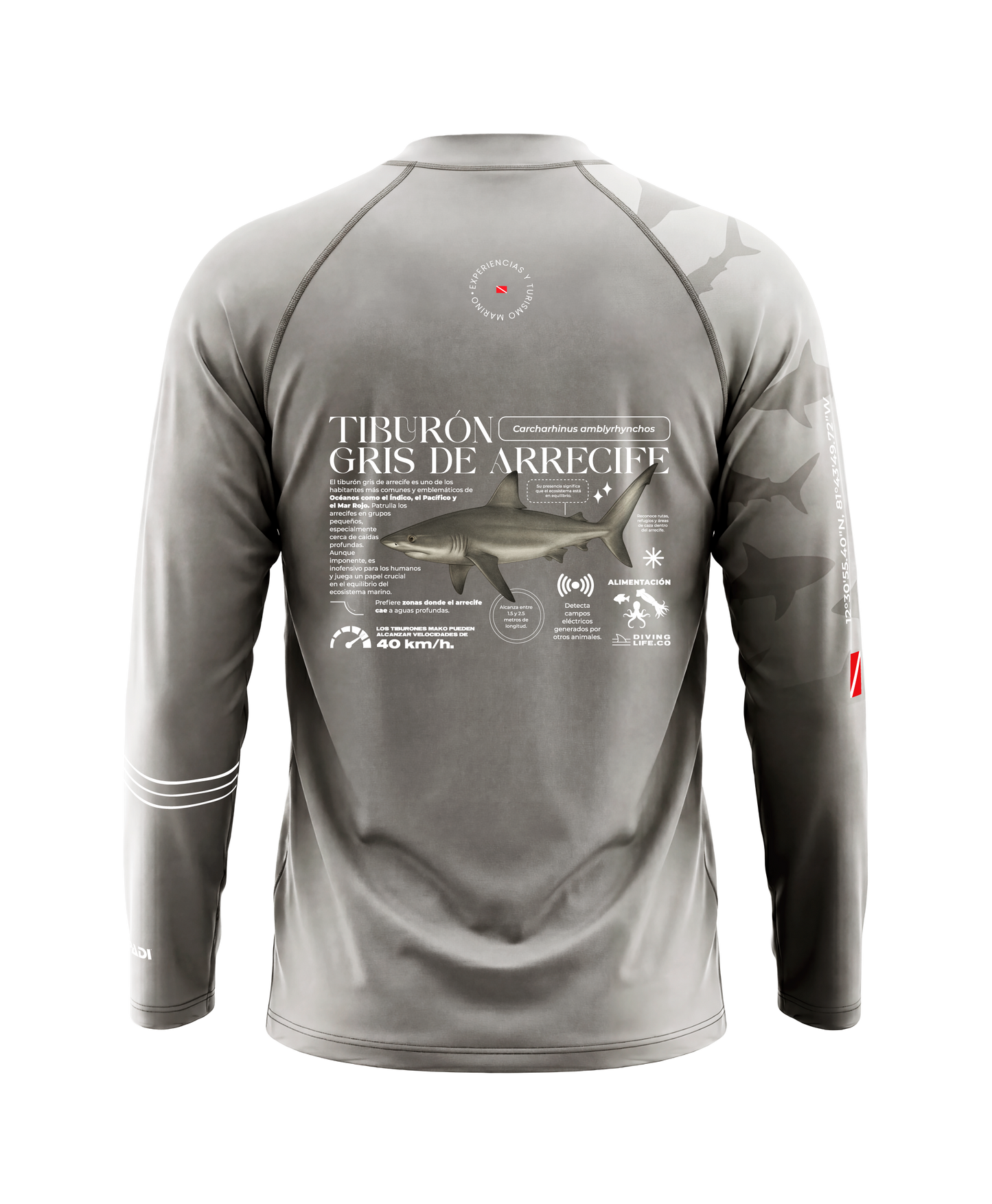 Grey Reef Shark Rashguard