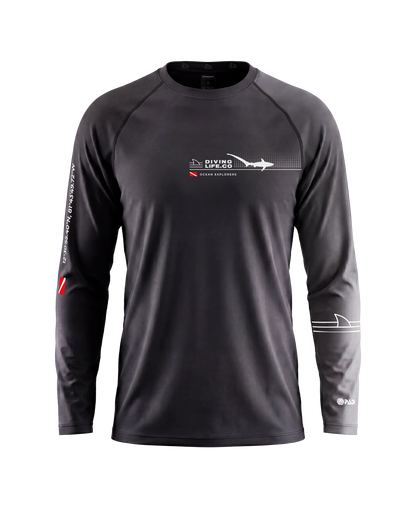 Black Thresher Shark Rashguard