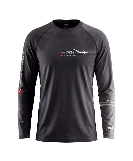 Black Thresher Shark Rashguard