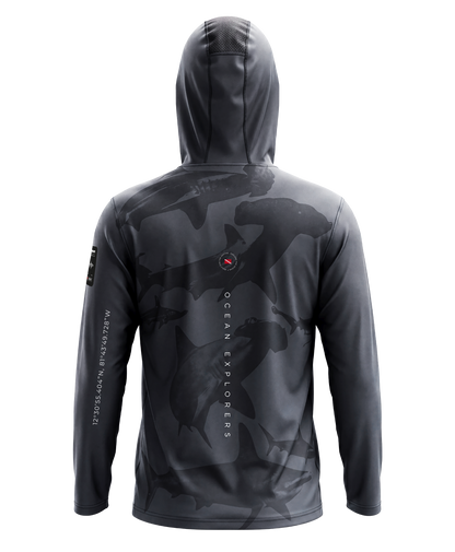 Dark Grey Hooded Rashguard