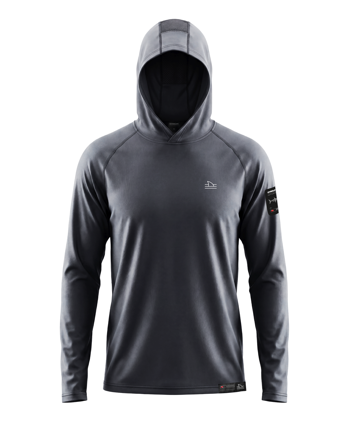 Dark Grey Hooded Rashguard
