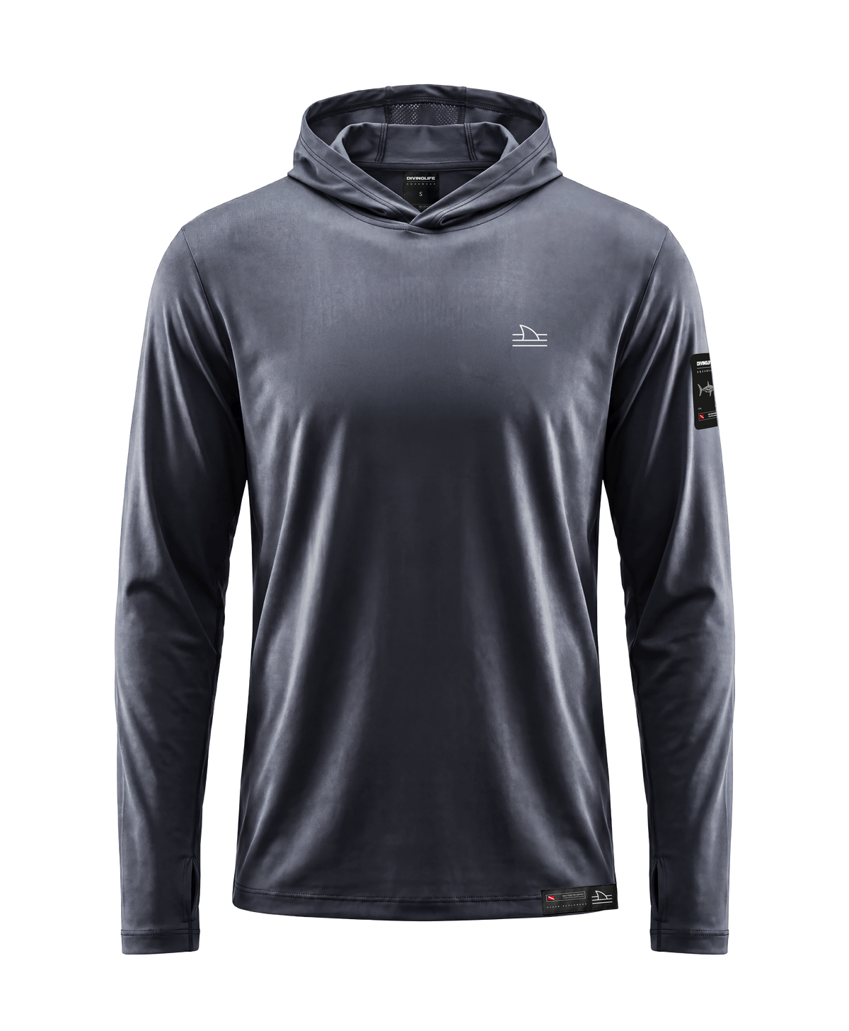 Dark Grey Hooded Rashguard