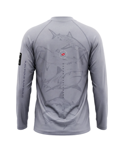 Grey Shark Rashguard